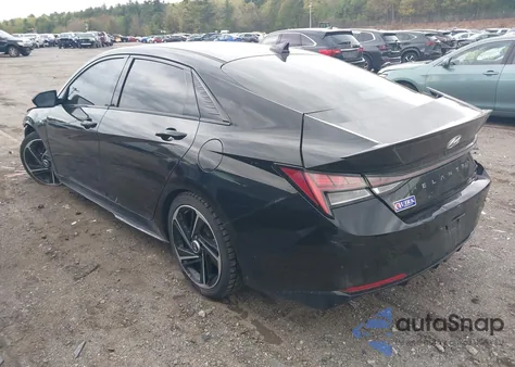 2021 Hyundai Elantra N Line z USA, uszkodzony, nr VIN KMHLR4AF1MU190365